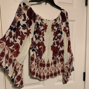 Floral off the shoulder